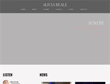 Tablet Screenshot of aliciabealemusic.com